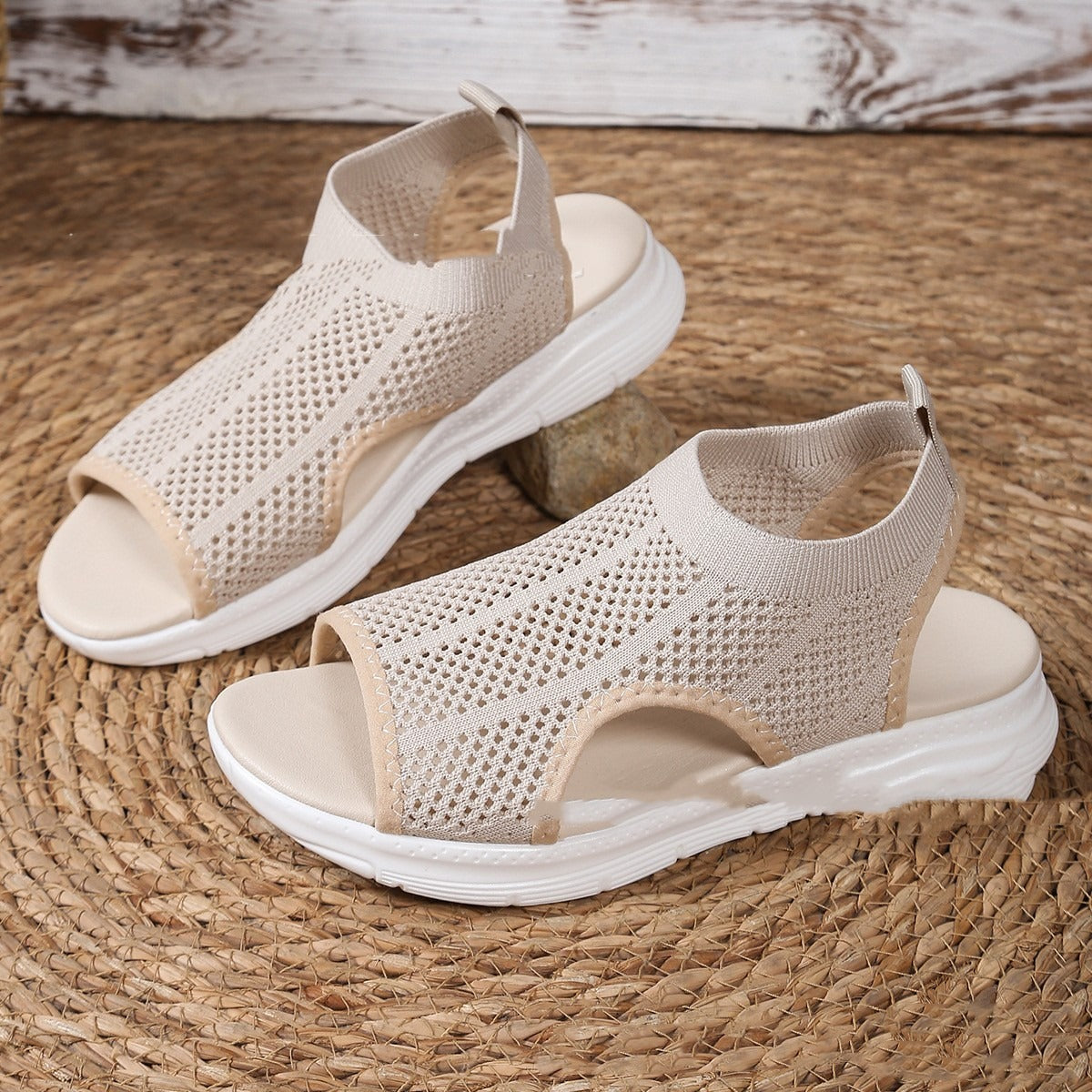 Women's sports sandals with breathable fabric in casual style - Natalia