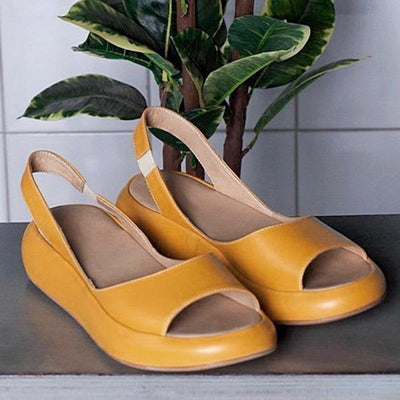 Elegant open platform women's sandals