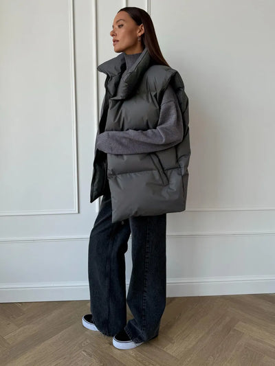 Henna - Vest for women neutral colours