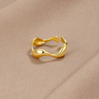 Gold Wave Ring