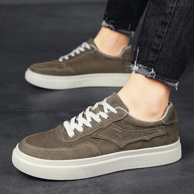 Men's British retro style low top trainers - Henry