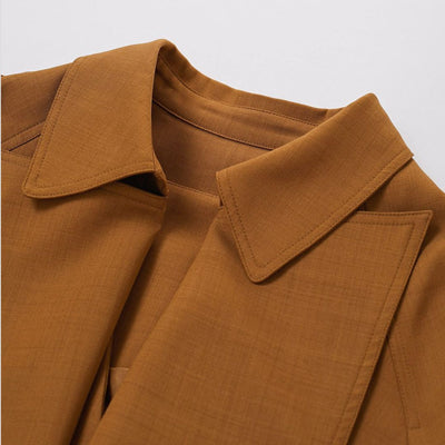 Peplum jacket with an eye-catching collar and fitted design at the waist - Gemma