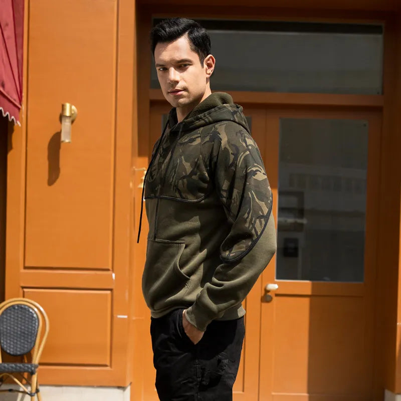 Zack - Men's fleece pullover camouflage to slip into