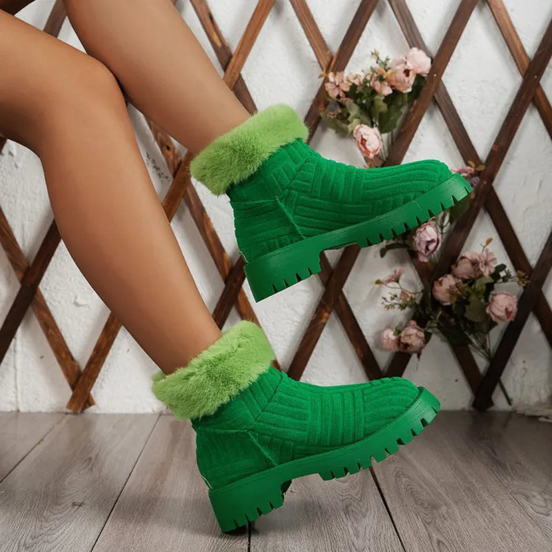 Arleth - Cosy winter ankle boots with thick soles for women