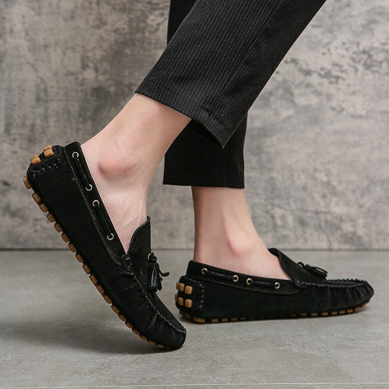 Men's soft sole loafers with tassels - Alessio