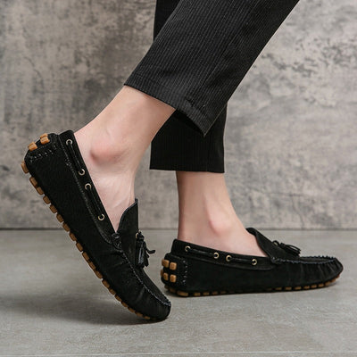 Men's soft sole loafers with tassels - Alessio