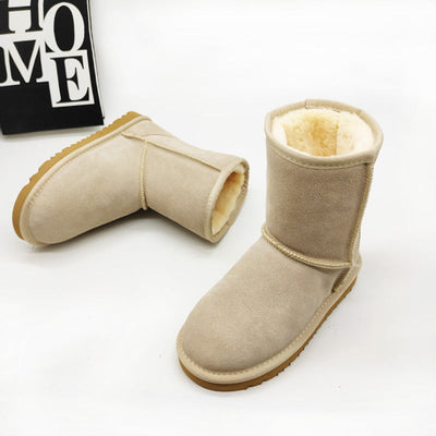 Jayla - Women's snow boots with half calf height and flat heel