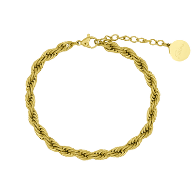 Twisted bracelet 14K gold-plated