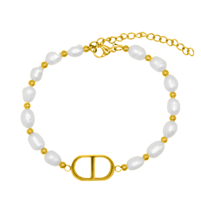 Recognition Pearl bracelet 18K gold-plated