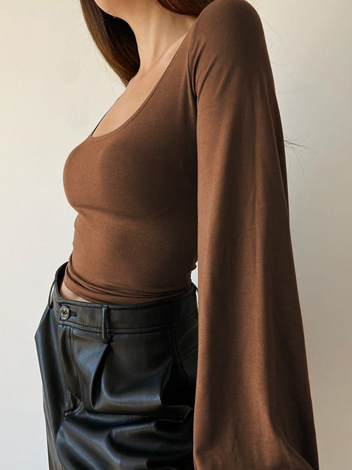 Women's Long Sleeve Stretch Top - Liana