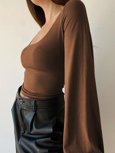 Women's Long Sleeve Stretch Top - Liana