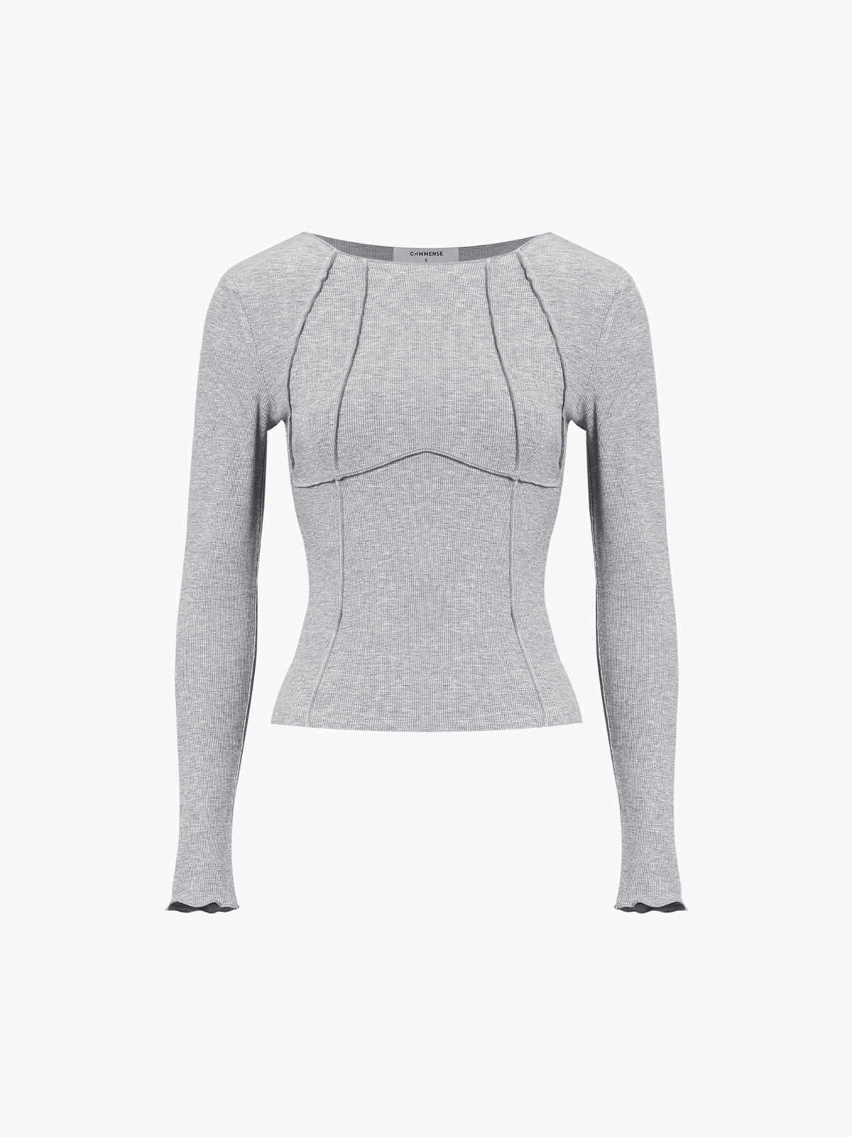 Basic Piping Long Sleeve Top