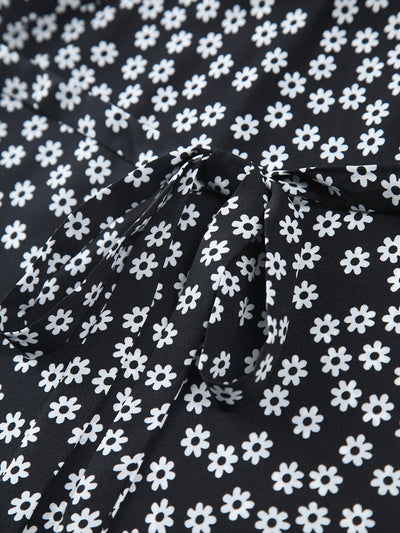 Tikina - Long dress with floral print