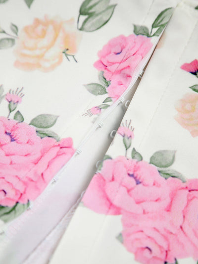 Women's Floral Strapless Corset Top - Elodie