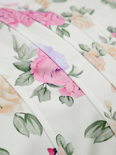 Women's Floral Strapless Corset Top - Elodie