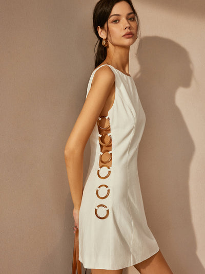 Rylie - O-Ring Cutout Sleeveless Dress