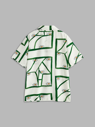 Julia - Print Drawstring Shorts Set