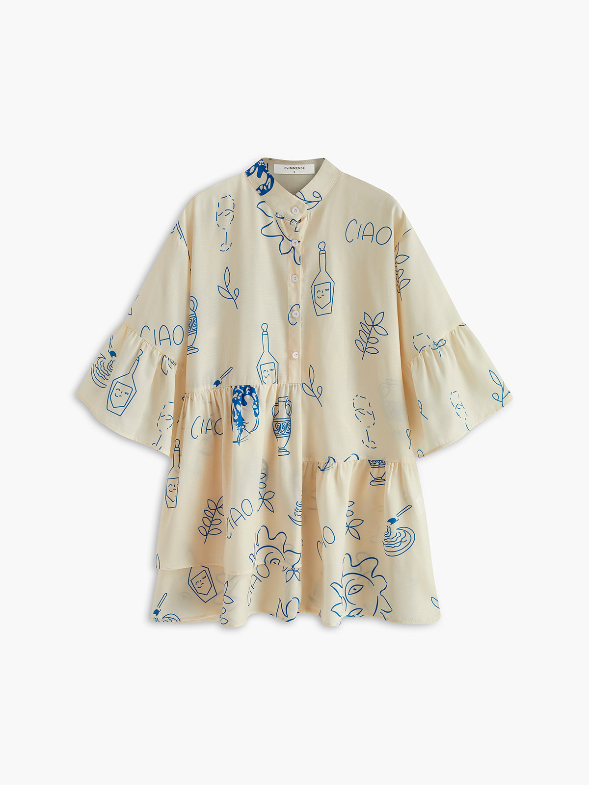 Millie - Oversized Sun Print Short Dress