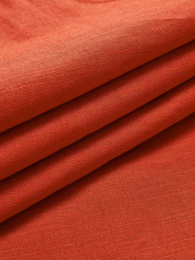 Clarise - Cotton & Linen V-Neck Short Dress