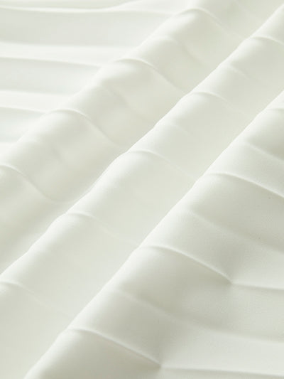 Charlotte - Solid Pleated Strapless Split Dress