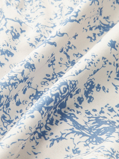 Women's Floral Ruched Corset Top - Elise