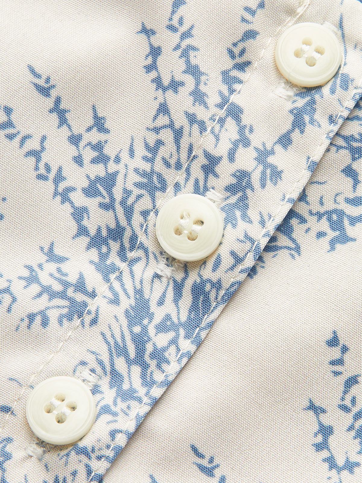 Women's Floral Ruched Corset Top - Elise