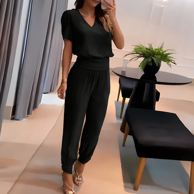 SOFIA - Trendy set with blouse and trousers