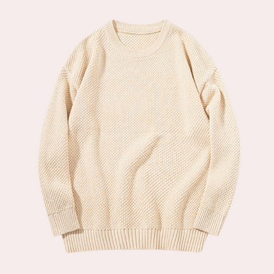 Trond - Casual men's jumper with round neckline