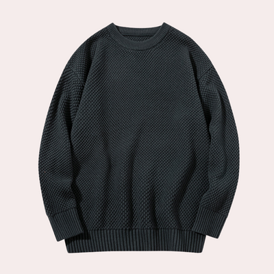 Trond - Casual men's jumper with round neckline