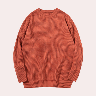 Trond - Casual men's jumper with round neckline