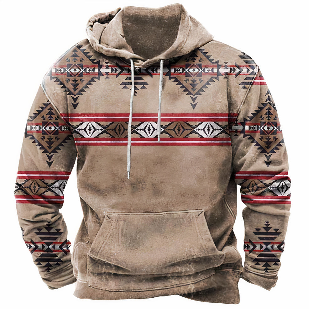 CHARLIE - Vintage-style hooded jumper
