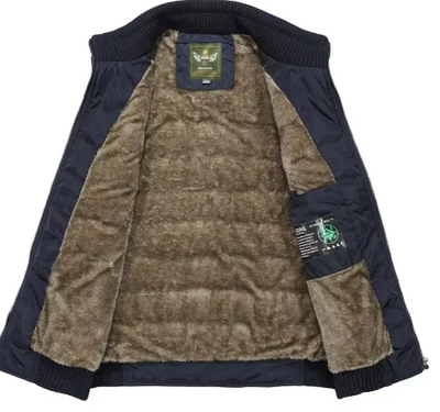 Warm outdoor gilet with lining for men