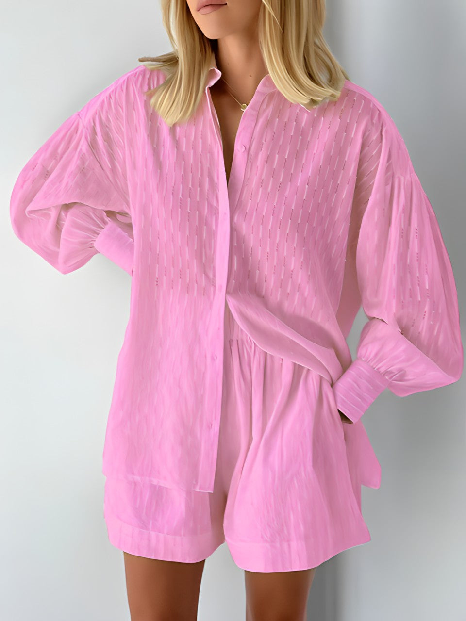 Elena - Elegant shirt and shorts