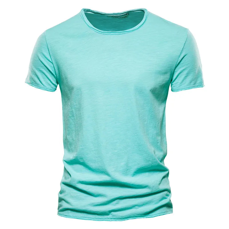 Men's Lightweight Cotton Crew Neck T-Shirt - Lurca