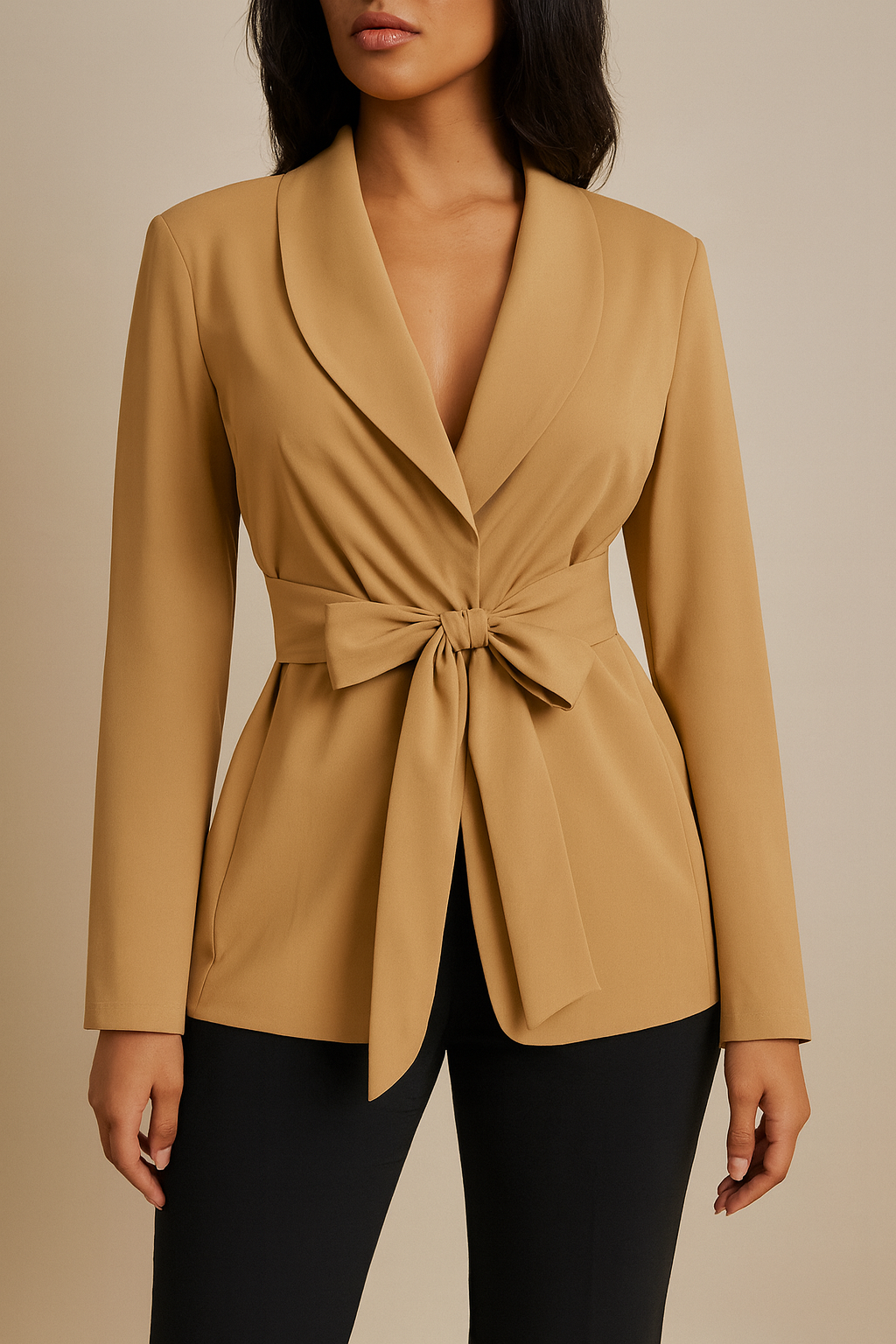 Women's blazer with front belt - Collie