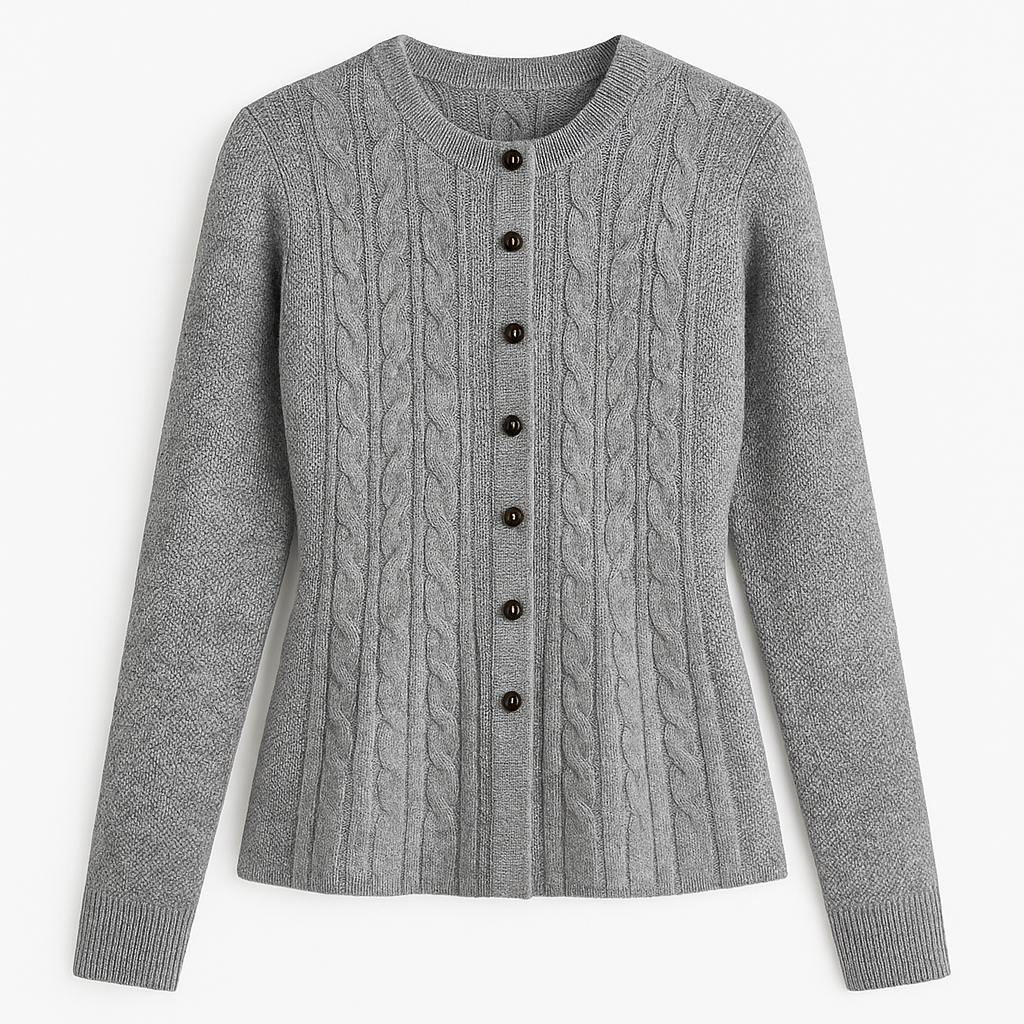 Braided knitted cardigan - Marivonne