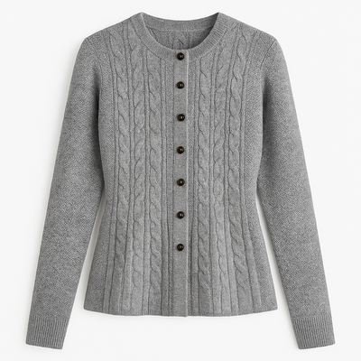 Braided knitted cardigan - Marivonne