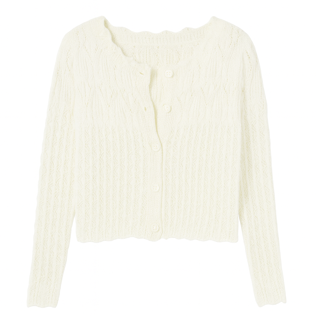 Openwork knitted cardigan - Elva