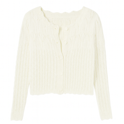 Openwork knitted cardigan - Elva
