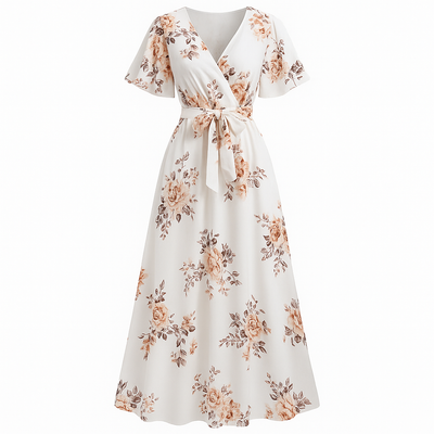 Floral long dress woman - Sorelia