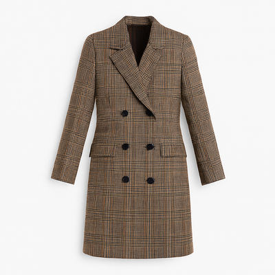 Plaid coat woman - Valleria