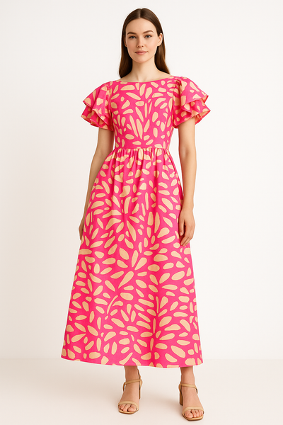 Off-shoulder long dress woman - Adara