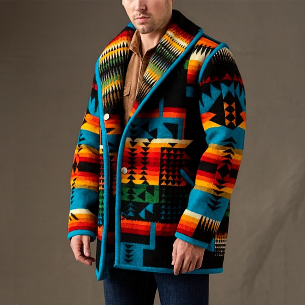 Printed Short Cardigan - Darius