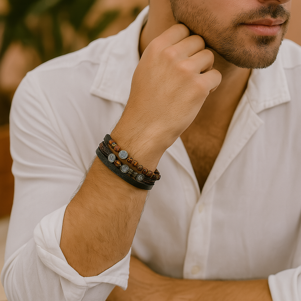 Elysian Vintage - Luxurious leather bracelet