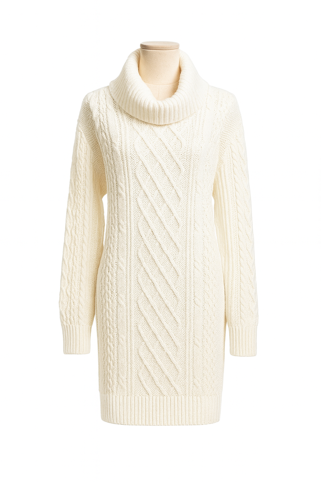 Twisted design knitted dress - Elvira