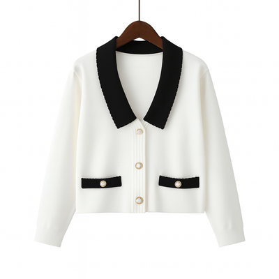 Short structured knitted jacket - Irène