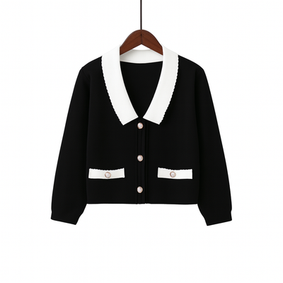 Short structured knitted jacket - Irène