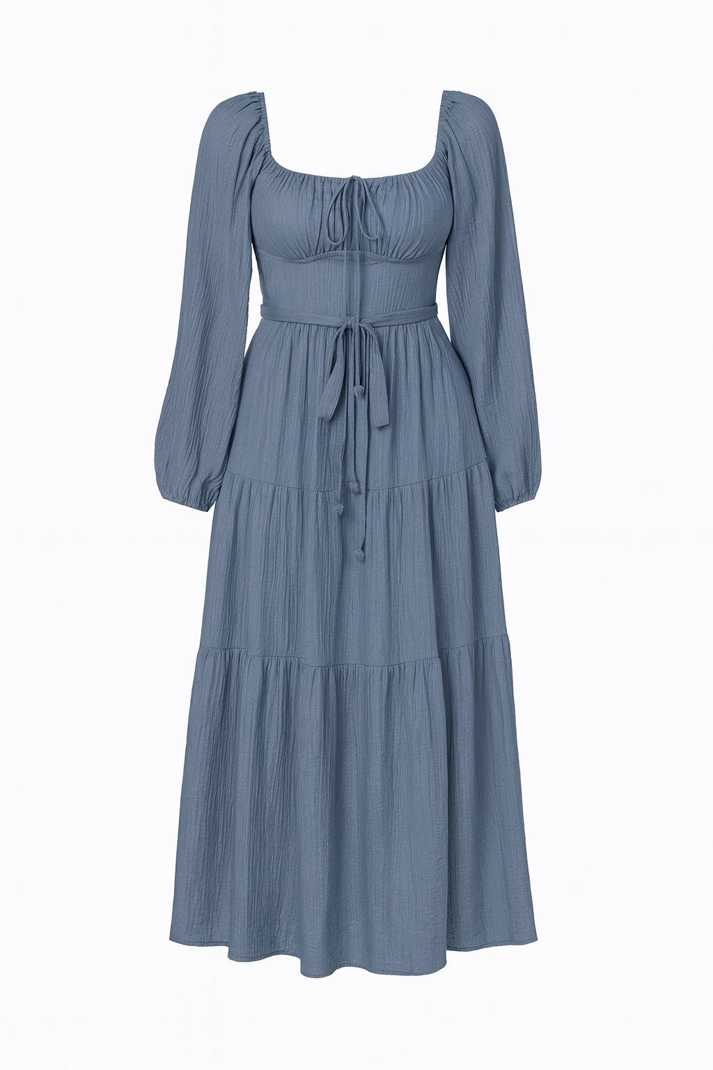 Long dress with square neckline - Liora