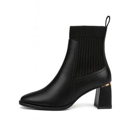 Wide elastic heel ankle boots - Erendira