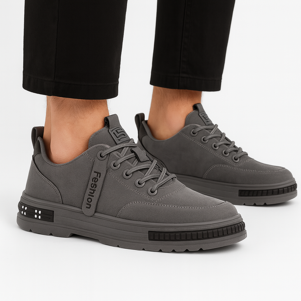 Men's synthetic suede sneakers - Mardon